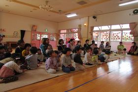 4月生まれの誕生会・おめでとうの会がありました